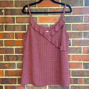 Cabi Camisole with beautiful frill V-neck and adjustable straps Size M